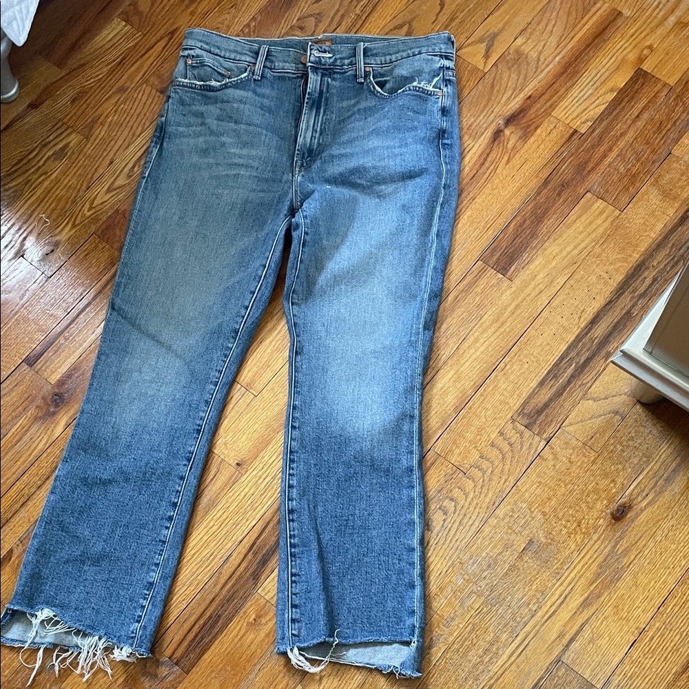 MOTHER Blue Ankle & Cropped Jeans